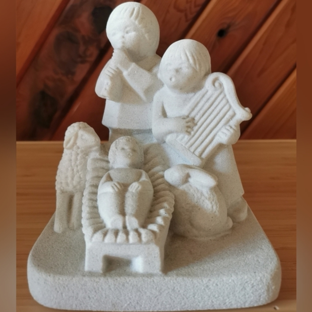 Stone Art Nativity Figurine